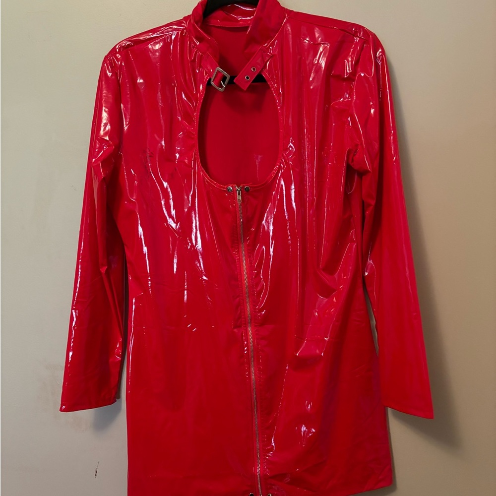 Red PVC Dome dress SEXXY👌😘 XL size